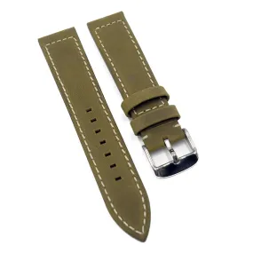 20mm Walnut Brown Matte Calf Leather Watch Strap For Zenith