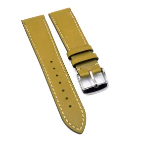 21mm Dijon Orange Pin Grain Calf Leather Watch Strap