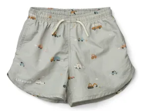 Aiden Swimshorts ''Vehicles / Dove Blue Mix''