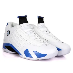 Air Jordan 14 Retro White And Blue Sneakers