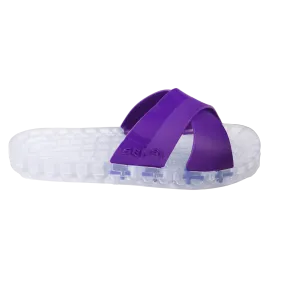 Amalfi - Clear Slide Sandal - Purple