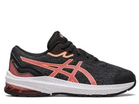 Asics Gel GT1000 11 GS Kids Running Shoe (Black/Papaya)