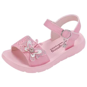 Baby Girls Sandals Flowers Sweet Soft Children's Beach Shoes