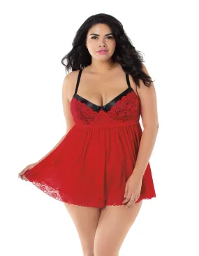 Babydoll, G-String - 3x - Ruby