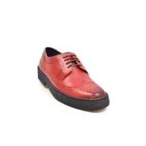 British Walkers Wingtip Low Cut Brick Red Leather