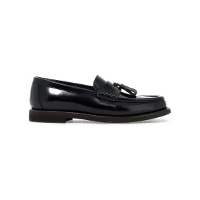 Brunello Cucinelli minimal shiny tassel calfskin loafer