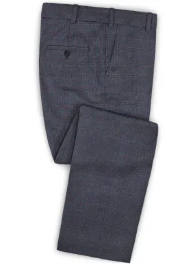 Caccioppoli Dapper Dandy Bella Blue Wool Pants