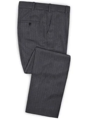 Caccioppoli Dapper Dandy Blezzi Gray Blue Wool Pants