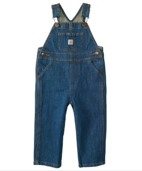 Carhartt Toddler Washed Denim Bib Overalls - Medium Wash