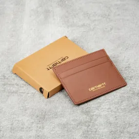 Carhartt WIP Vegas Cardholder - Cognac / Gold