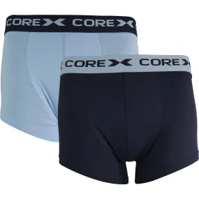 CoreX Fitness Classic (2 Pack) Mens Boxer Shorts - Navy