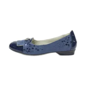 Dorking Ballerinas Leather Blue Colour For Women