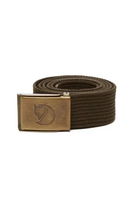 Fjällräven Canvas Brass 4cm Belt - Dark Olive