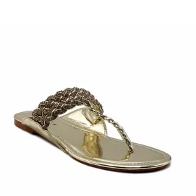 Golden Fancy Chappal 010099