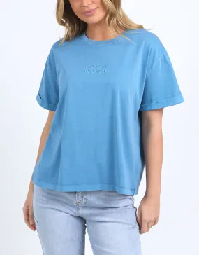 Huntleigh Oversized Tee - Azure Blue