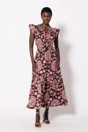 INDIRA ANKLE DRESS AVALON PRINT