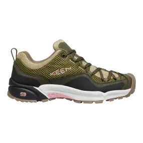 Keen Wasatch Crest Vent Low Hiking Shoe (Women) - Olive Drab/Pink Icing