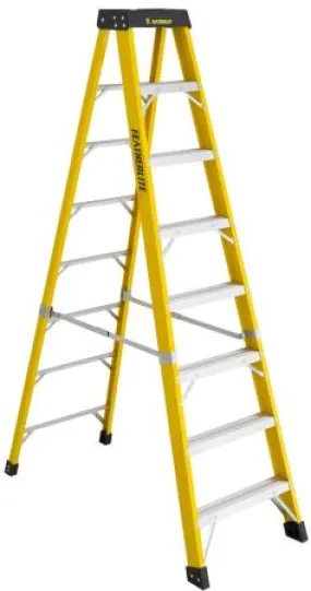 Ladder - Featherlite Series 6400 8′ Extra Heavy Duty Fiberglass Step Ladder, 6408