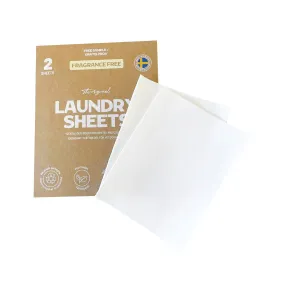 Laundry Sheets - Laundry Detergent Fragrance Free 2-Pack