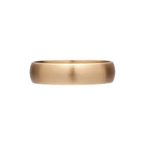 Métier Modern 14k Yellow Gold Rounded Flat Band - 5mm