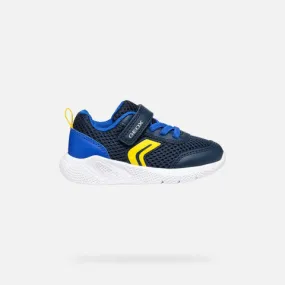 Navy, royal and yellow mesh sneaker Sprintye