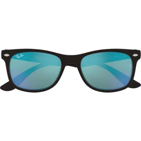 New Wayfarer Junior M - Matte Black/Blue Mirror