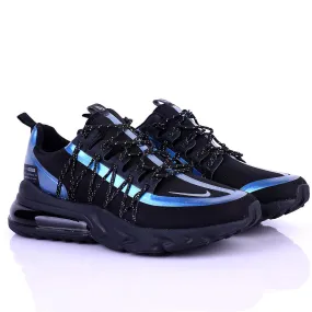 NK Run Utility  360 Degree Blue Reflectivity Black Sneakers Designed