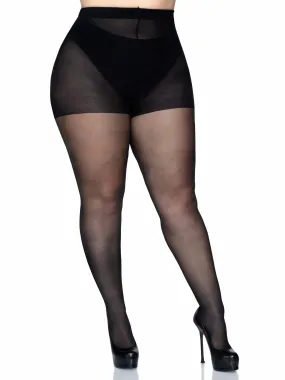 Plus Size Cadi Sheer Backseam Pantyhose