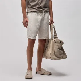 Relaxed Fit Linen Short - Salt Pigment