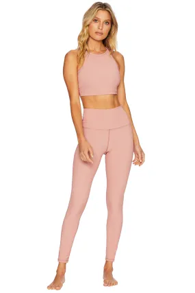 Ribbed Ayla Legging - Pink