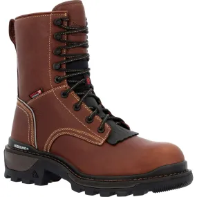 Rocky Rams Horn Men's Waterproof Composite Toe Work Boots Rkk0397 In Brown