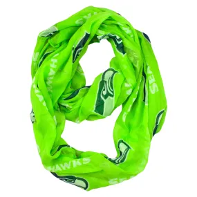 Seattle Seahawks Sheer Infinity Scarf