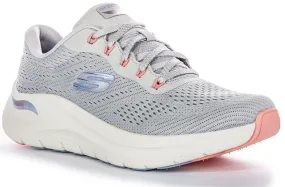 Skechers Arch Fit 2.0 Big Leaugue In Light Blue For Women