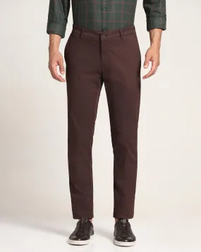 Slim Fit B-91 Casual Brown Textured Khakis - Torop