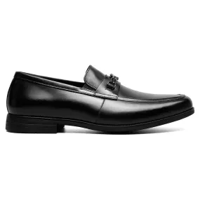 Stacy Adams Rellaire Black Moc Toe Bit Slip On Shoes