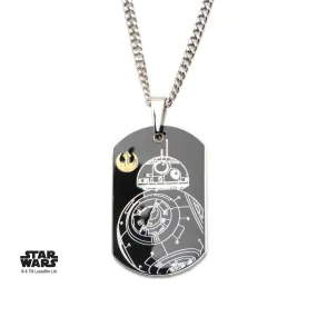 Star Wars Episode 7 BB-8 Dog Tag Pendant Necklace