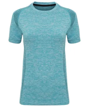 Turquoise - Women's TriDri® seamless '3D fit' multi-sport performance short sleeve top