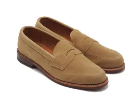 Unlined Khrone Penny Loafer Tan Suede