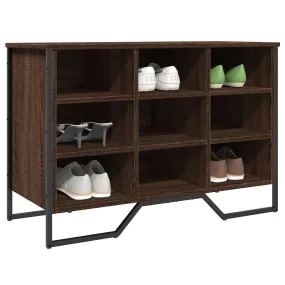 vidaXL Shoe Cabinet Brown Oak 90x38x61.5 cm Engineered Wood