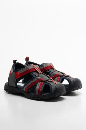 Web Tape Adventure Sandal Charcoal