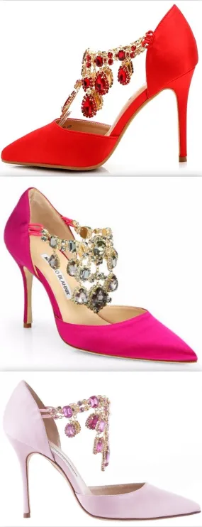 'Zullin' Satin Jeweled d‰۪Orsay Pumps